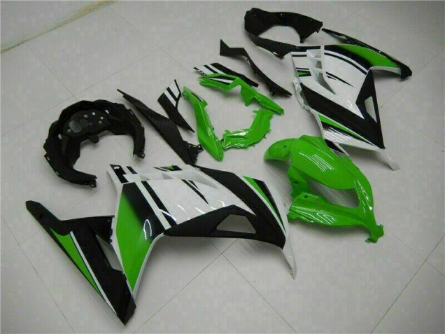 2013-2016 Green Black Silver Kawasaki EX300 Moto Fairings UK