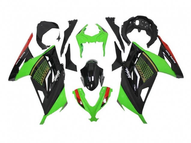 2013-2016 Green Black Kawasaki EX300 Motor Bike Fairings & Bodywork UK