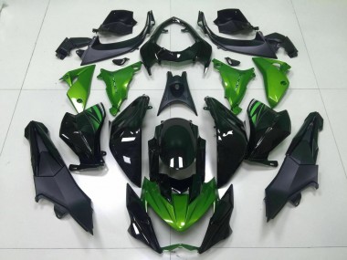 2013-2016 Green Black Kawasaki Z800 Moto Fairings UK