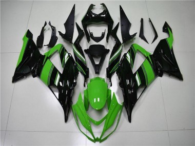 2013-2018 Green Black Kawasaki ZX6R Motorcycle Fairings UK