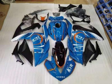 2015-2022 Blue and White Yamaha YZF R3 Motorcyle Fairings UK