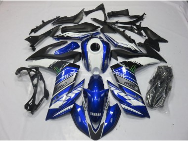 2015-2022 Monster Blue Yamaha YZF R3 Motorcyle Fairings UK