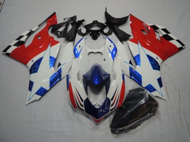 2011-2014 White Blue Red Ducati 1199 Bike Fairing UK