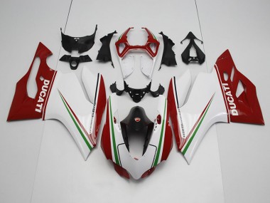 2011-2014 White Red Ducati 1199 Motor Bike Fairings UK