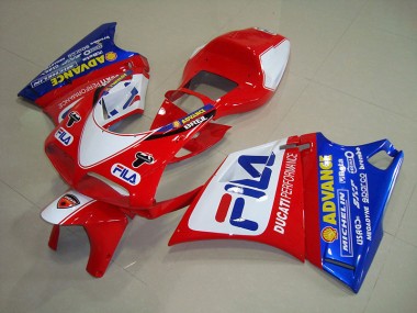 1993-2005 Red Blue Fila Ducati 748 Motorbike Fairing UK