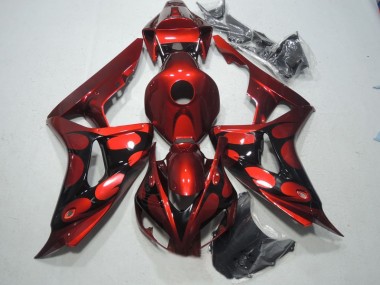 2006-2007 Red Black Honda CBR1000RR Bike Fairing Kit UK