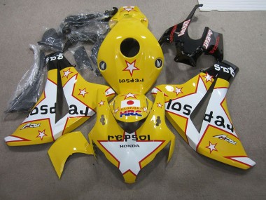 2008-2011 Yellow Repsol HRC Honda CBR1000RR Replacement Motorcycle Fairings UK