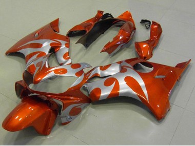 2004-2007 Orange Silver Honda CBR600 F4i Motor Bike Fairings UK