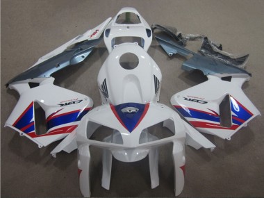 2005-2006 White Blue Red Honda CBR600RR Motorcycle Fairing UK