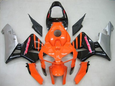 2005-2006 Orange Black Honda CBR600RR Motorcycle Fairing UK