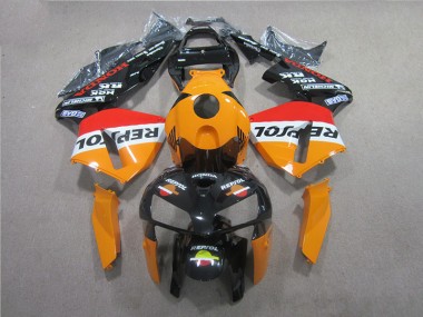 2005-2006 Orange Black Repsol Honda CBR600RR Motorcyle Fairings UK