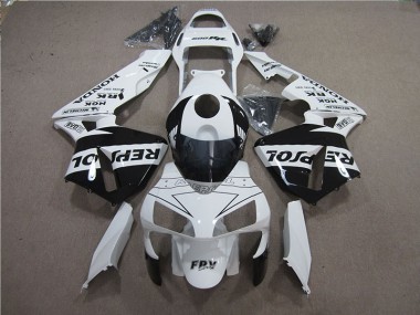 2005-2006 White Black Repsol Honda CBR600RR Motorcylce Fairings UK