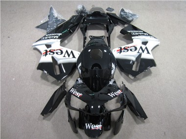 2005-2006 Black White West Honda CBR600RR Bike Fairing UK