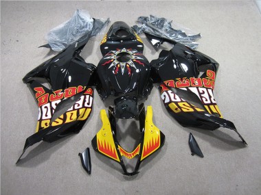 2009-2012 Black Yellow Honda CBR600RR Replacement Motorcycle Fairings UK