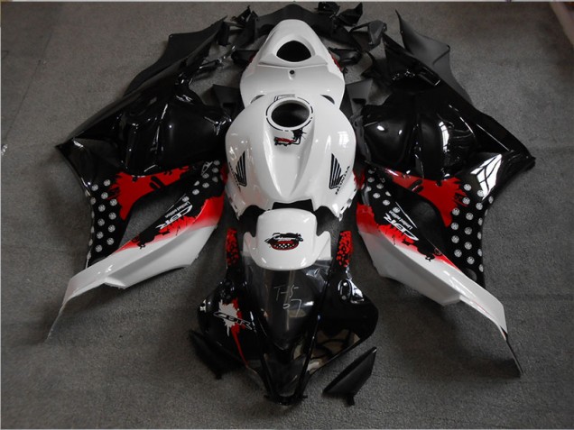 2009-2012 Black White Red Honda CBR600RR Motorbike Fairing Kits UK