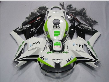 2013-2021 White Green Hannspree ETS Honda CBR600RR Motorcycle Replacement Fairings UK