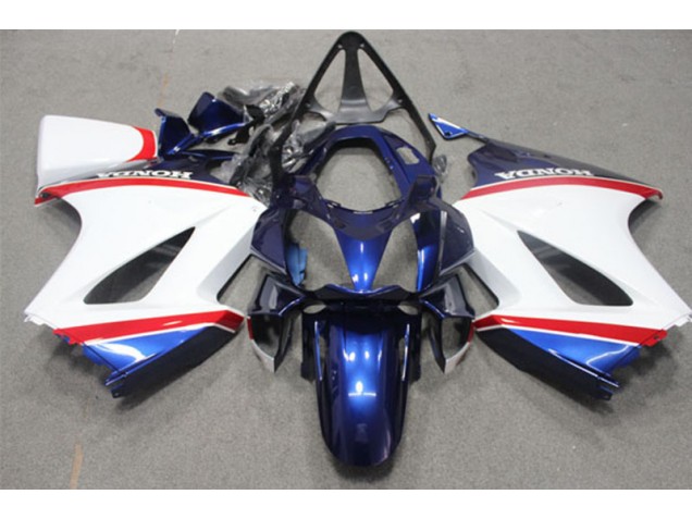 2002-2013 Blue White Honda VFR800 Motorcycle Fairings UK