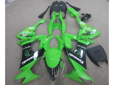 2008-2010 Green Black Monster Kawasaki ZX10R Motor Bike Fairings UK