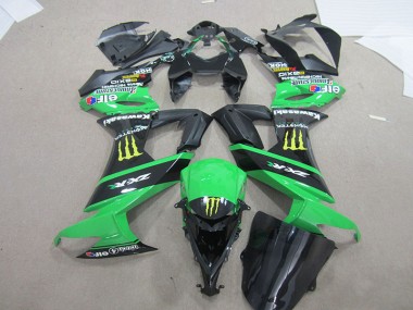 2008-2010 Black Green Monster Kawasaki ZX10R Bike Fairing Kit UK