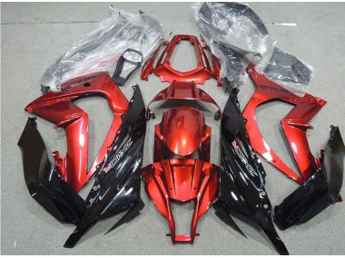 2011-2015 Black Red Kawasaki ZX10R Moto Fairings UK