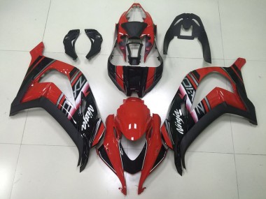 2016-2019 Black Red Ninja Kawasaki ZX10R Motorcycle Fairings Kit UK