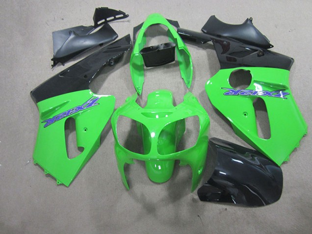 2000-2001 Green Kawasaki ZX12R Motorcycle Fairing Kits UK