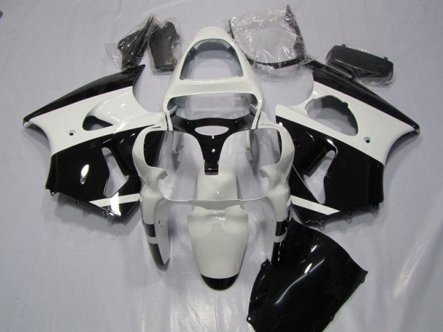 2000-2002 White Black Kawasaki ZX6R Bike Fairings UK