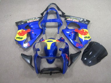 2000-2002 Blue Red Bull Ninja Kawasaki ZX6R Motorcycle Bodywork UK