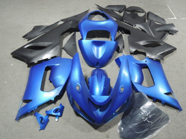 2005-2006 Blue Kawasaki ZX6R Motorbike Fairing Kits UK