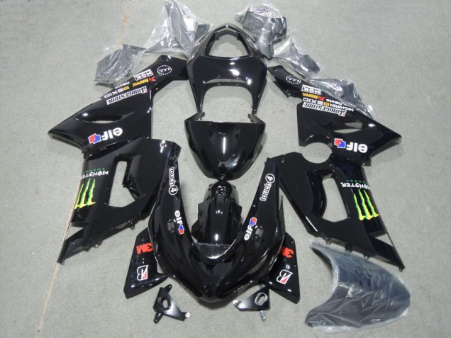 2005-2006 Black 3M Touch4 Monster Kawasaki ZX6R Motorcyle Fairings UK