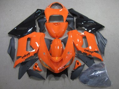 2005-2006 Orange Black Ninja Kawasaki ZX6R Motorcylce Fairings UK