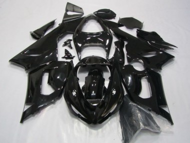 2005-2006 Black Kawasaki ZX6R Replacement Fairings UK