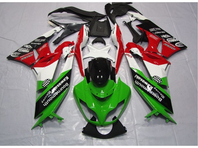 2009-2012 Green Red Kawasaki ZX6R Motorcylce Fairings UK