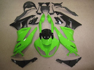 2009-2012 Black Green Kawasaki ZX6R Motorbike Fairing UK