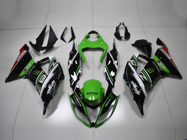 2013-2018 Green Black White Kawasaki ZX6R Motorcycle Bodywork UK