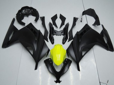 2013-2016 Black Yellow Kawasaki ZX300R Replacement Motorcycle Fairings UK