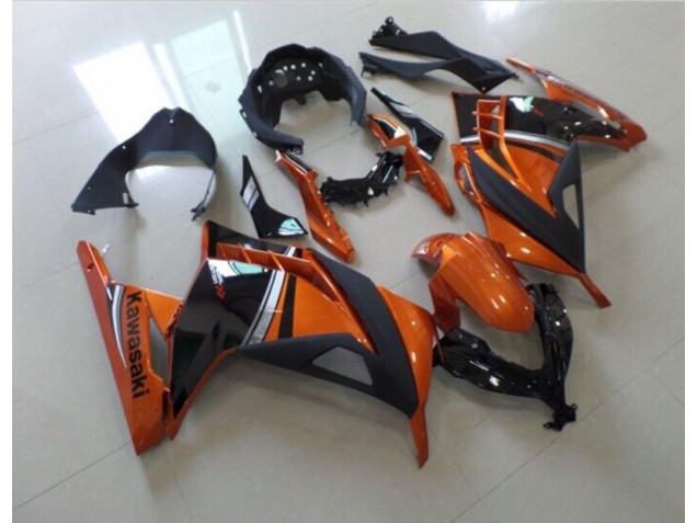 2013-2016 Black Orange Kawasaki ZX300R Motor Fairings UK