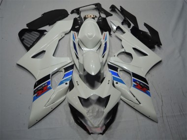 2005-2006 White Blue Suzuki GSXR1000 Motorcycle Fairing Kits UK