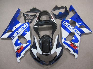 2000-2002 Blue White Decal Suzuki GSXR1000 Replacement Fairings UK