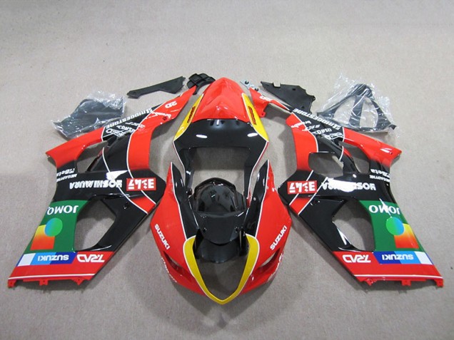 2003-2004 Red Green Black Suzuki GSXR1000 Bike Fairing UK