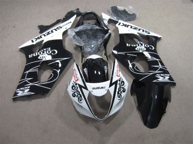 2003-2004 Black White Corona Extra Motul Suzuki GSXR1000 Motorcycle Fairings Kits UK