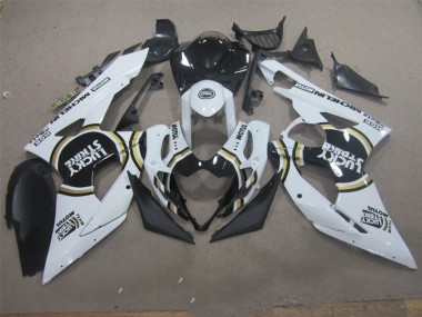 2005-2006 White Lucky Strike Black Motul Suzuki GSXR1000 Motorcycle Fairing Kit UK