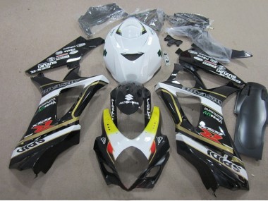 2007-2008 Black White Suzuki GSXR1000 Motorcylce Fairings UK