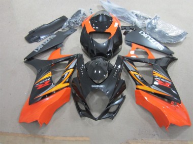 2007-2008 Black Orange Suzuki GSXR1000 Motorcycle Fairings UK