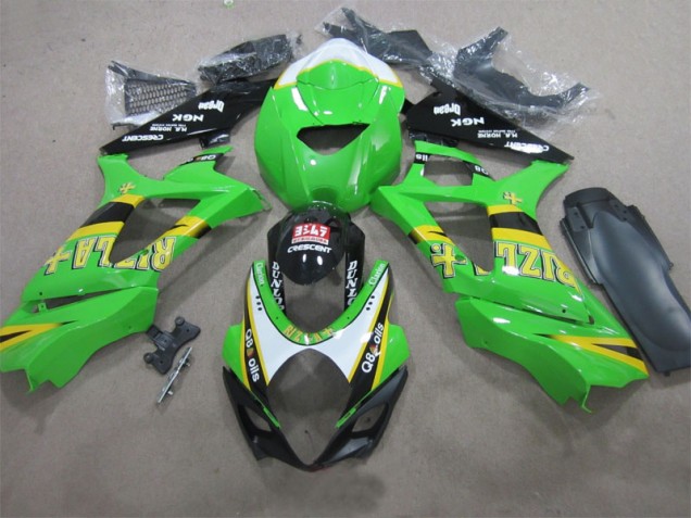 2007-2008 Green Rizla Q8 oils Suzuki GSXR1000 Motorcycle Fairing UK