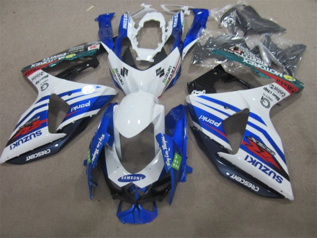 2009-2016 White Blue Samsung Suzuki GSXR1000 Motorbike Fairings UK