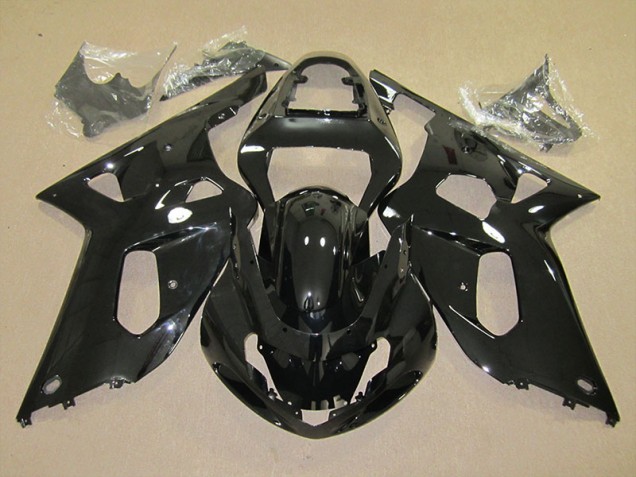 2001-2003 Black Suzuki GSXR600 Motorcycle Fairings Kit UK