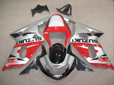 2001-2003 Red Silver Suzuki GSXR600 Motorcylce Fairings UK