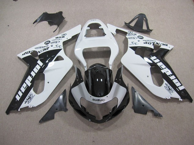 2001-2003 White Black Suzuki GSXR600 Motorbike Fairings UK