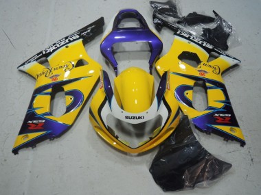 2001-2003 Yellow Purple Suzuki GSXR600 Motorbike Fairing Kits UK
